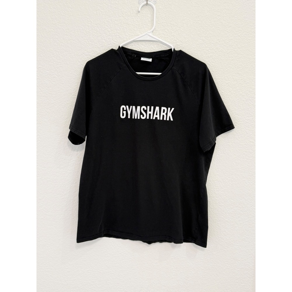 Gymshark Apollo T-Shirt Mens XL Black Short Sleeve Logo Graphic Tee GMST4229-BK